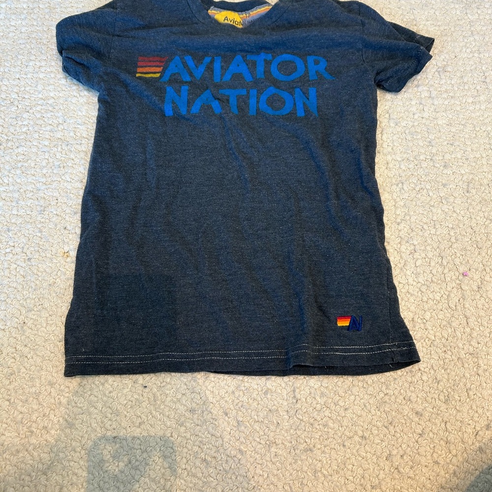Aviator Nation Kids Blue Graphic T-Shirt